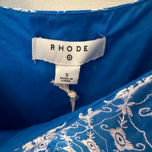 RHODE x Target Light Blue Eyelet Mini Dress - Picture 12 of 16